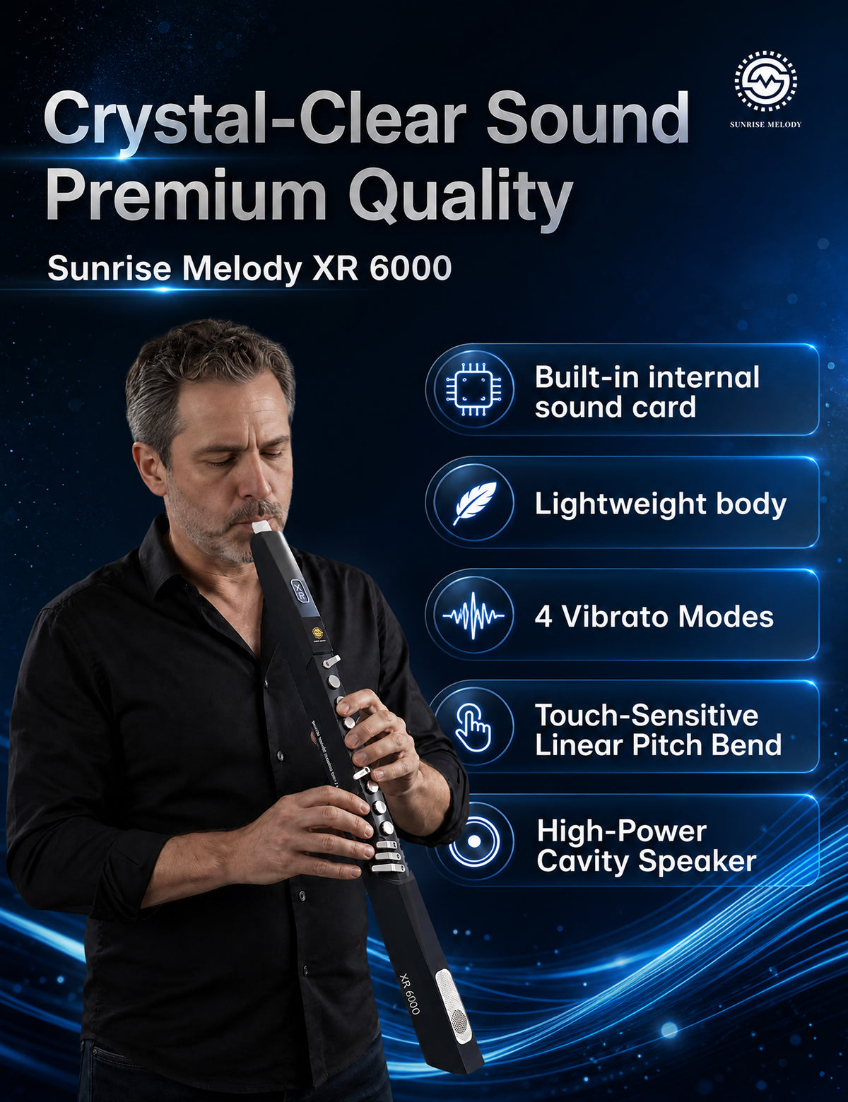SUNRISE MELODY XR6000 Professional Digital Wind Instrument